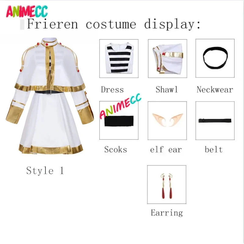 Sisi 2233ANIMECC em estoque XS-XL peruca fantasia cosplay anime frieren além do fim da jornada festa de halloween caristmas para wo