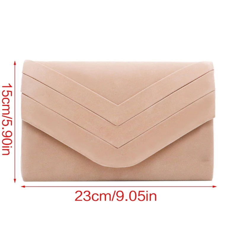 Fashion Women Flap Envelope Bag Formal Evening Bag Female Elegant Wedding Clutches Handbag Party Banquet Crossbody Shoulder Bag