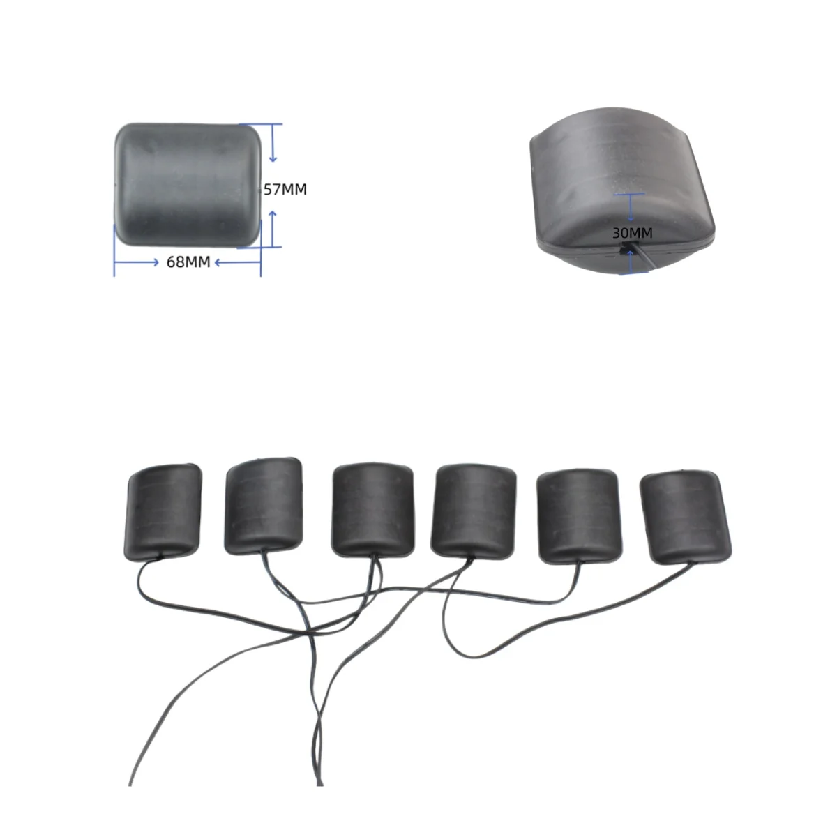6 Motor electric car Vibration Massage Chair Pad Seat Cushion support For Ford seat covers and Chairs Home Office Relieve Pain