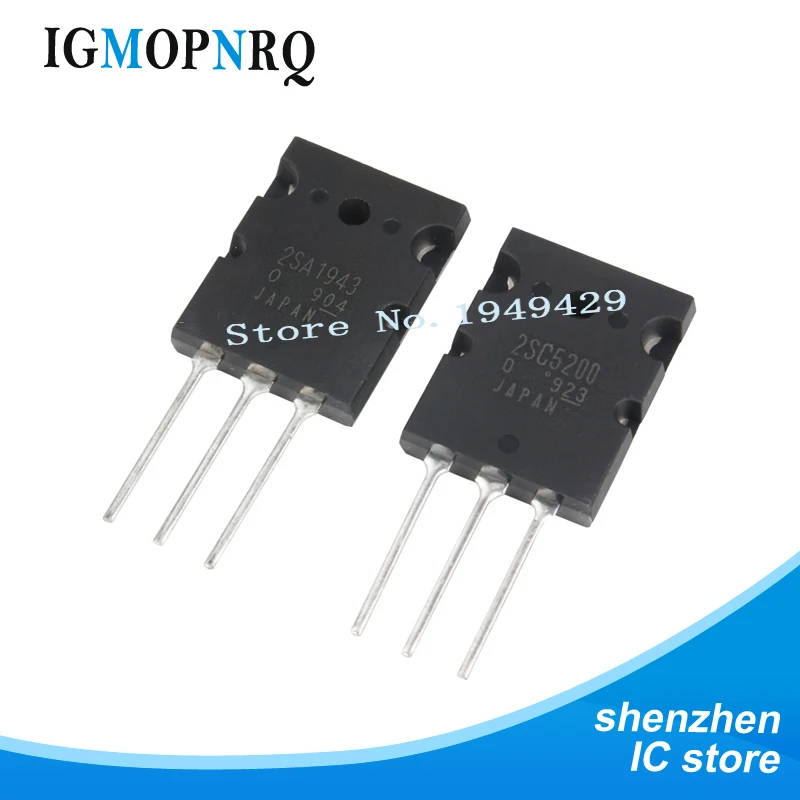 5PCS 2SC5200 TO-3P C5200 TO-3PL 5200 2SA1943 A1943 new TO-247