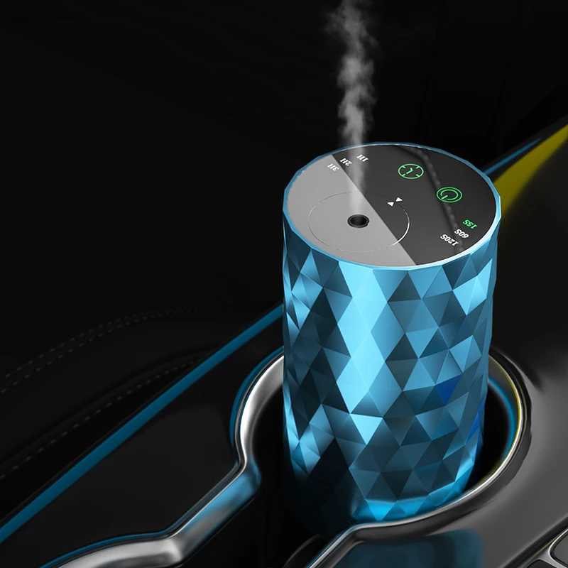 

Smart Car Aluminum Alloy Aromatherapy Machine, Dual-Fluid Car Aromatherapy, Waterless Essential Oil Rechargeable Diffuser Fragra