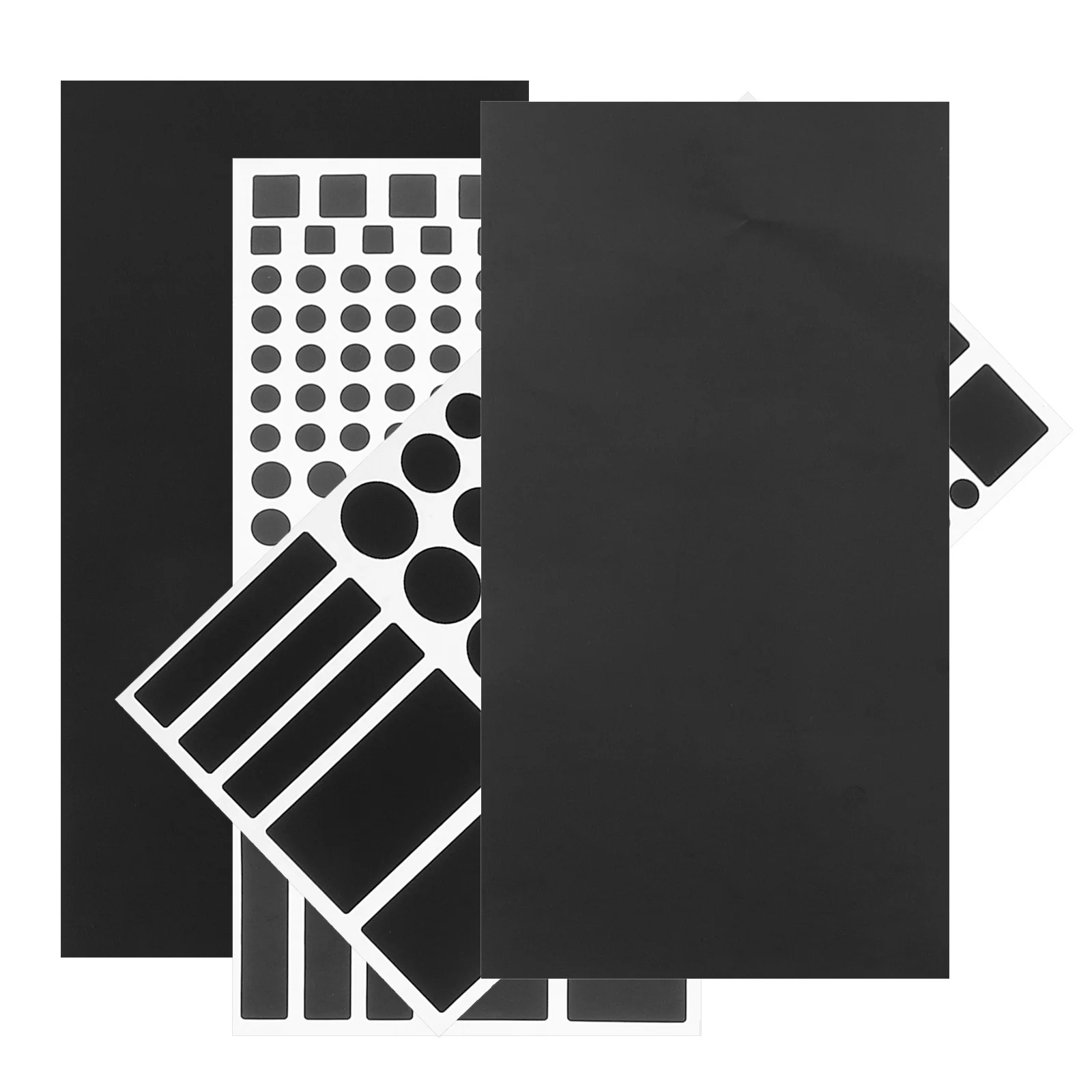 

4 Sheets LED Light Shield Stickers Blackout Covers Dimming Pvc for Routers Clocks EMF Blockers Lighting Accessories