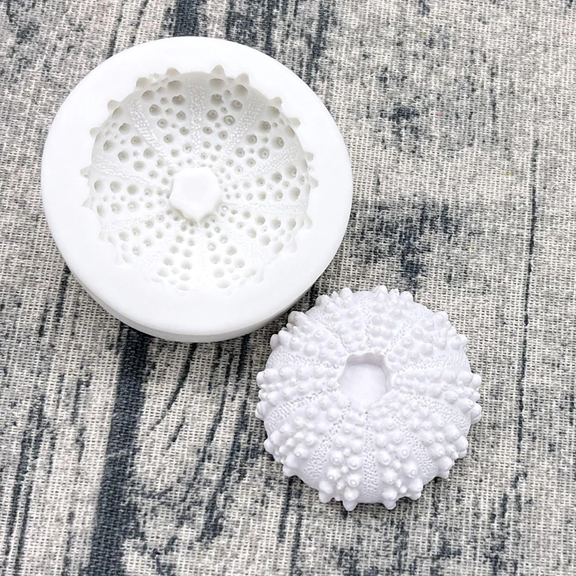 Sea Urchin Shell Silicone Sugarcraft Mold Chocolate Cupcake Baking Mould Fondant Cake Decorating Tools