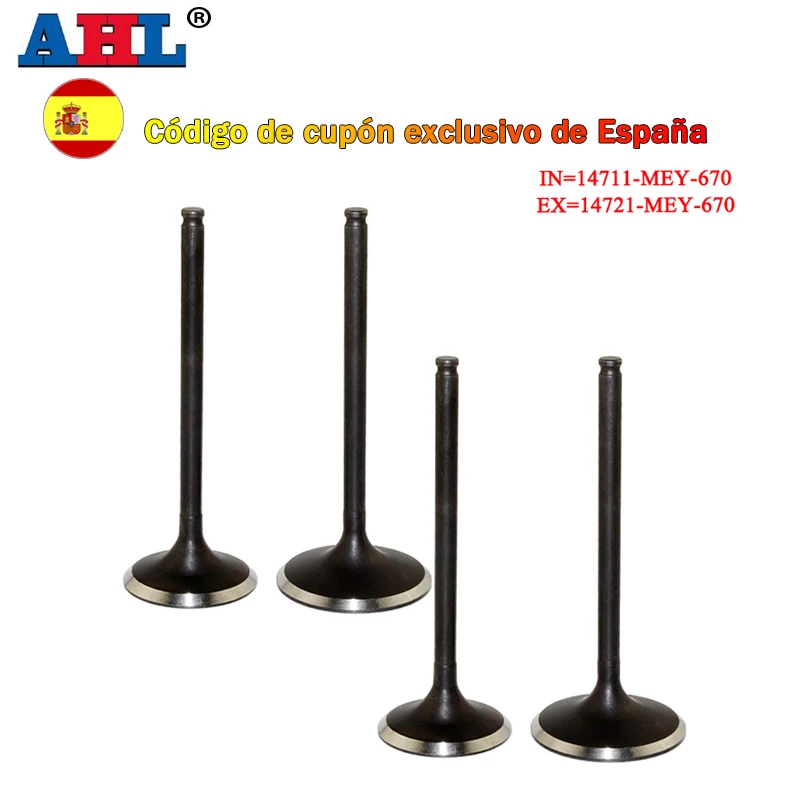 AHL vástago de válvula de admisión y escape de motocicleta para HONDA CRF450R CRF450X TRX450R CRF TRX 450R 450X 14711-MEY-670 EX = 147721-MEY-670