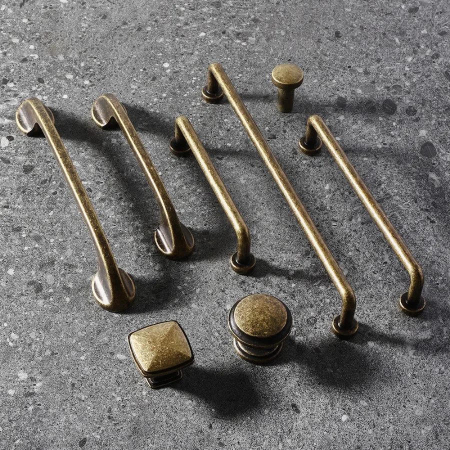

Nordic Kitchen Cabinet and Storage Handles Vintage Handles for Cabinets and Drawers Bronze Closet Door Handle Home Accessories