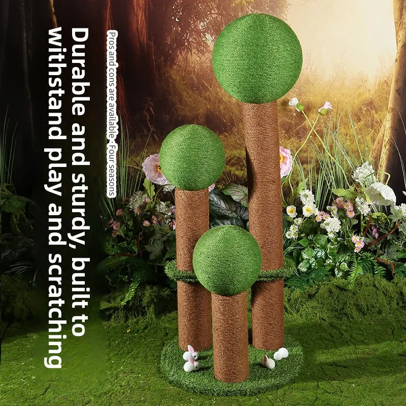 Cat climbing frame high-rise does not occupy the jumping platform integrated interactive toys, used to grind paws cat supplies