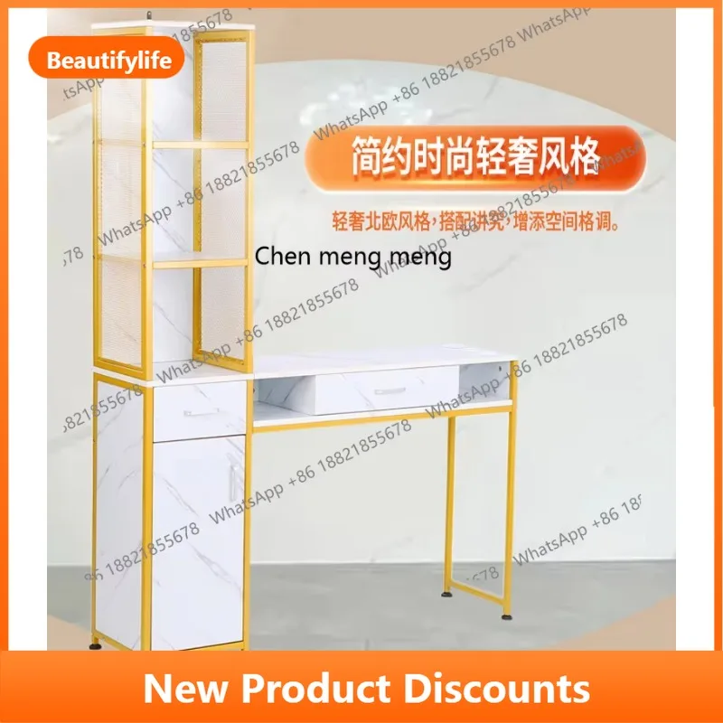 

A56 Beauty table white pattern, nail salon manicure table commercial heavy manicure console