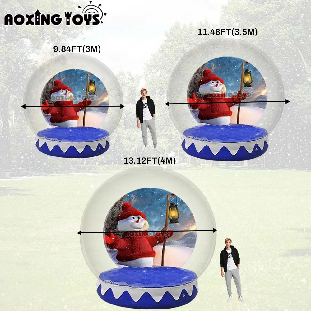 Boule à neige gonflable géante de 10 pieds, dôme à bulles, décoration publicitaire de noël en plein air, tente de photographie pour événements de Festival