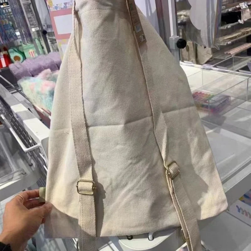 Tas bordir kelinci manis wanita, ransel tali serut Fashion kasual tas desainer tas tangan perjalanan