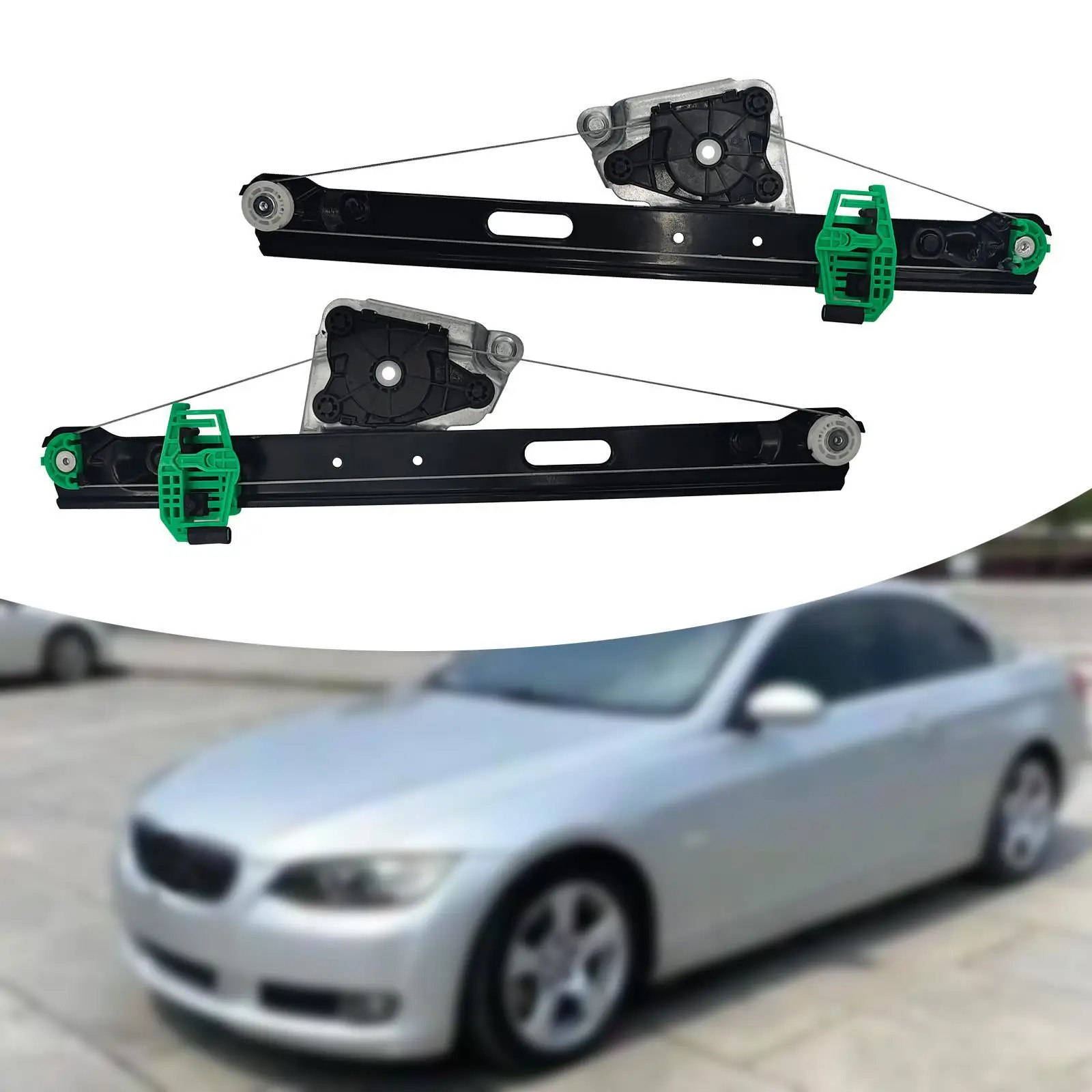 2x Power Window Regulators Easy to Install BM1551111 for BMW 325i 2006