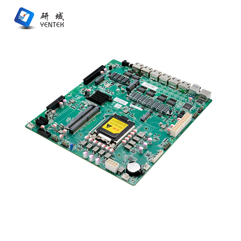 LGA1151 I3 I5 I7 I9 2 DDR4 MSATA Win10 5G WIFI PCIE X8 X4 RJ45 COM 6 I226V LAN لوحة أم صناعية لخادم جدار الحماية