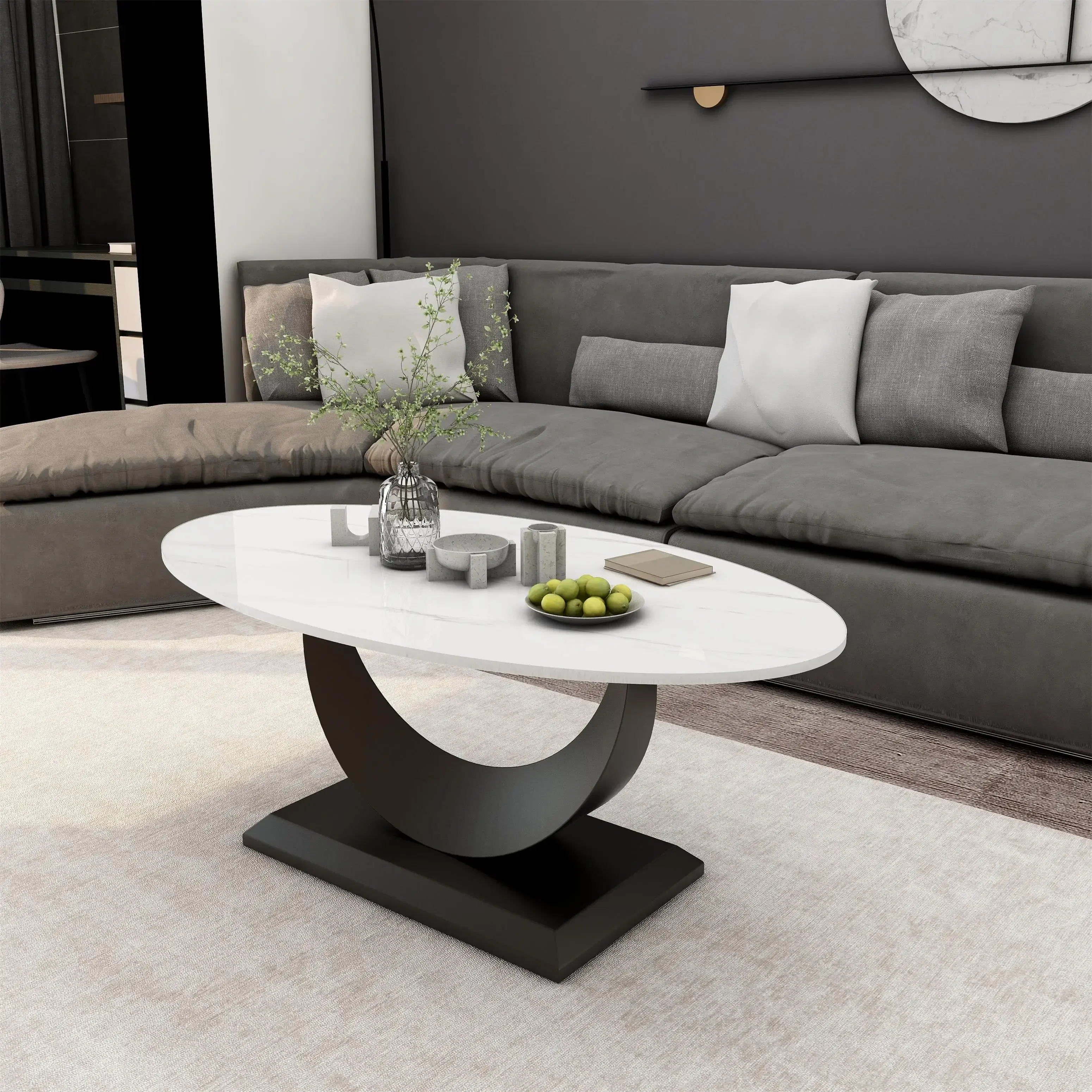 Center Marble Coffee Tables Living Room Low Luxury Nordic Coffee Table Modern Table Basse De Salon Furniture Living Room WK50CJ