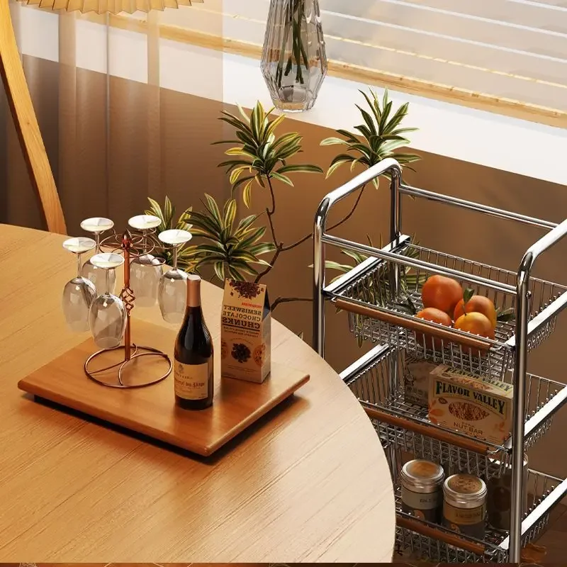 Mittlere Bar Restaurant Trolley Wagen Haushalt Esszimmer Lagerregal Trennwand Bewegung Snacks Lagerung Sofa Seite schmale Regale