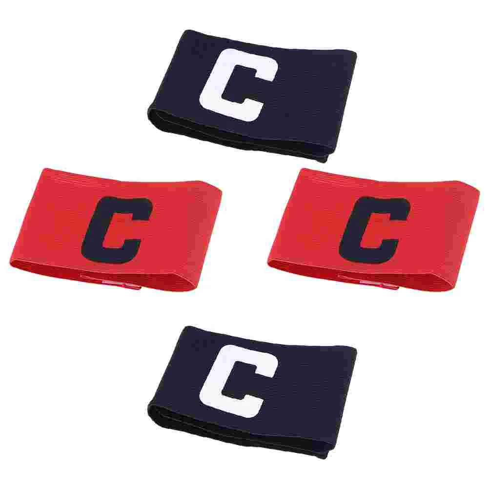 

4 Pcs Captain Armband Reusable Basketball Football Bands Nylon Child Wear-resistant Portable