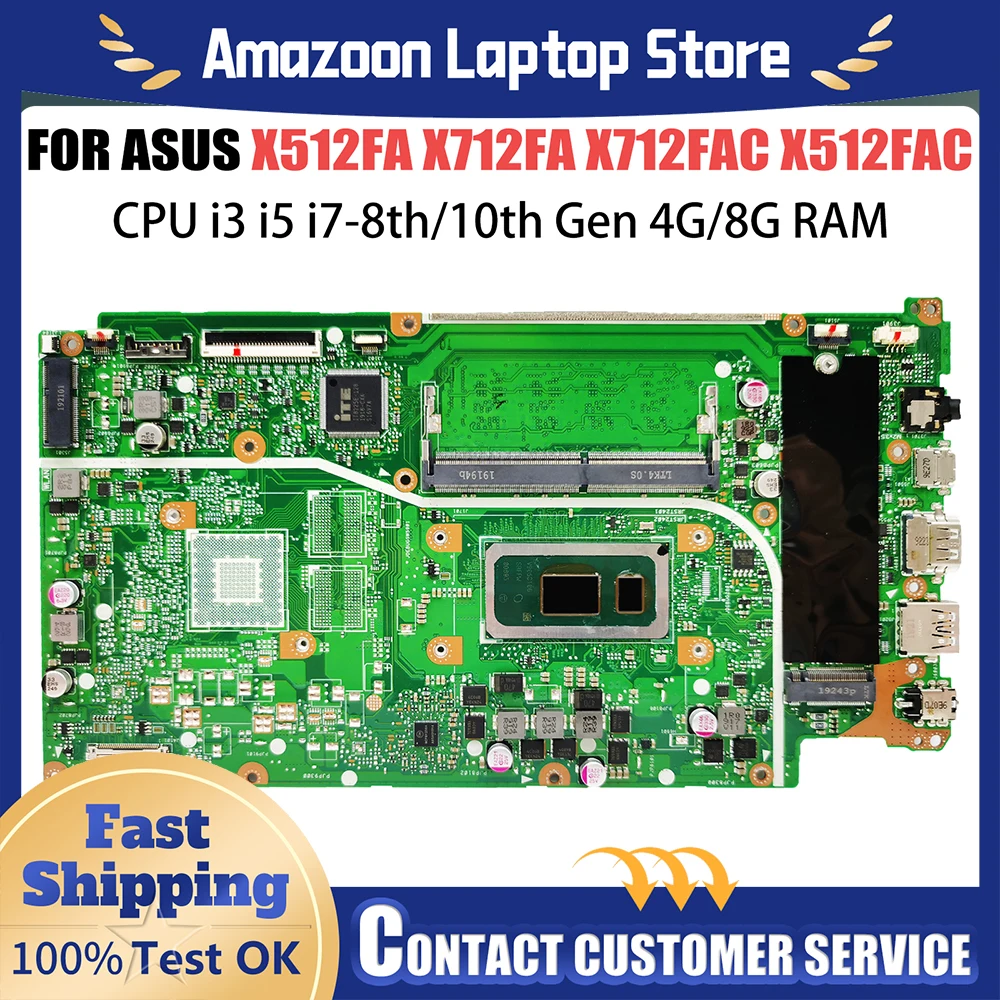 

Материнская плата для ASUS VivoBook X512 X512FA X512FB X512FC X512FFR X513FF X511FF X512FG X515FF X512FF 100% протестирована