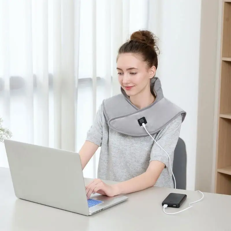

Electric Heated Neck Shoulder Wrap 3 Temperature Heating Temperature Control Winter Outdoor Indoor Use Y08E