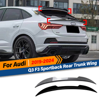 For Audi Q3 F3 Sportback 2019 2020 2021 2022 2023 2024 Rear Trunk Lid Top Mid Wing Spoiler Lip Tuning Auto Accessories Body Kit