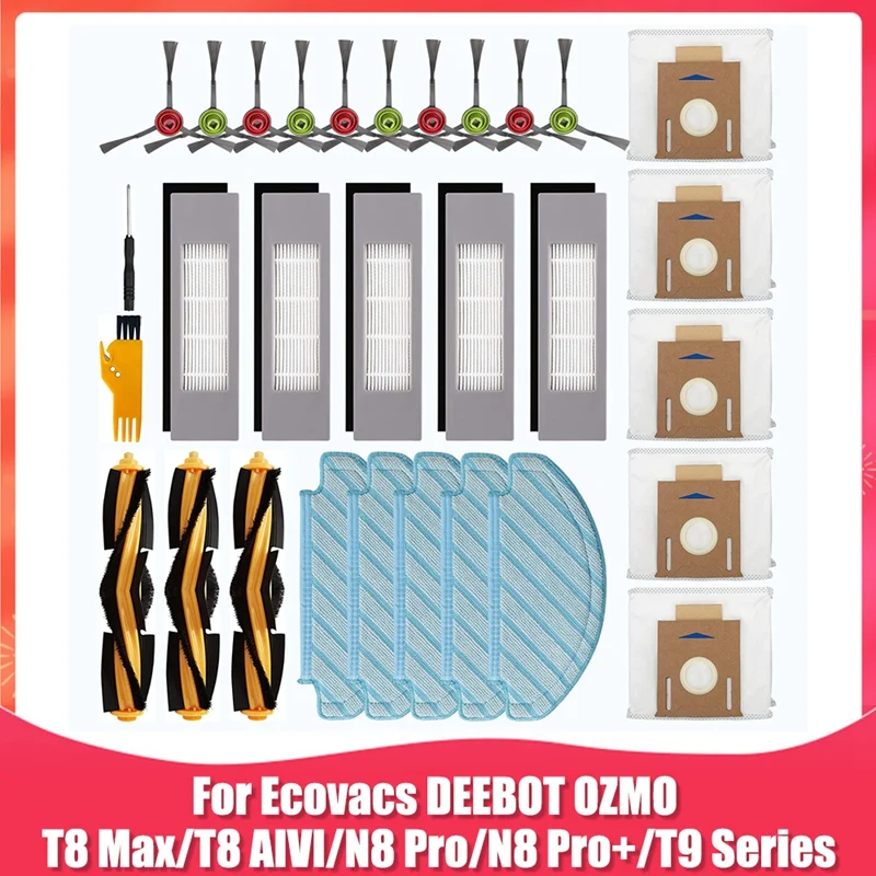 

Замена комплекта аксессуаров для Ecovacs DEEBOT OZMO T8 AIVI T8 Max N8 Pro N8 Pro + робот-пылесос