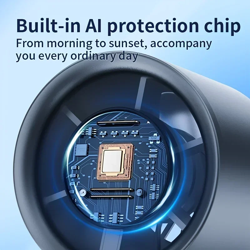 مروحة يدوية محمولة 120 سرعة الرياح عرض الطاقة مروحة يدوية صغيرة خالية من الشفرة USB قابلة للشحن مراوح كهربائية عالية السرعة شخصية