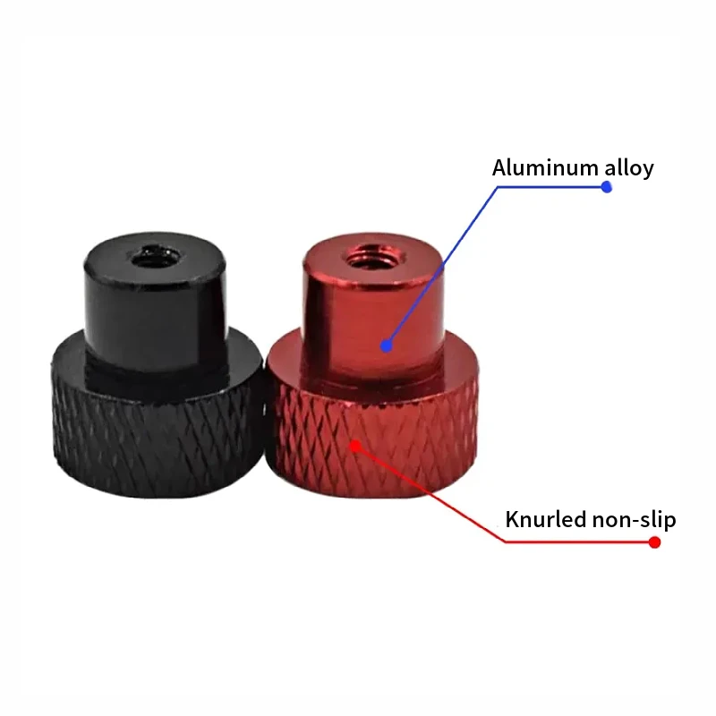 4pcs/pack Aluminum Alloy Knurled Stepped Nuts for Drone Frame Adjustment Nuts M5 M6 M8 Knurled Hand-Tight Aluminum Nuts