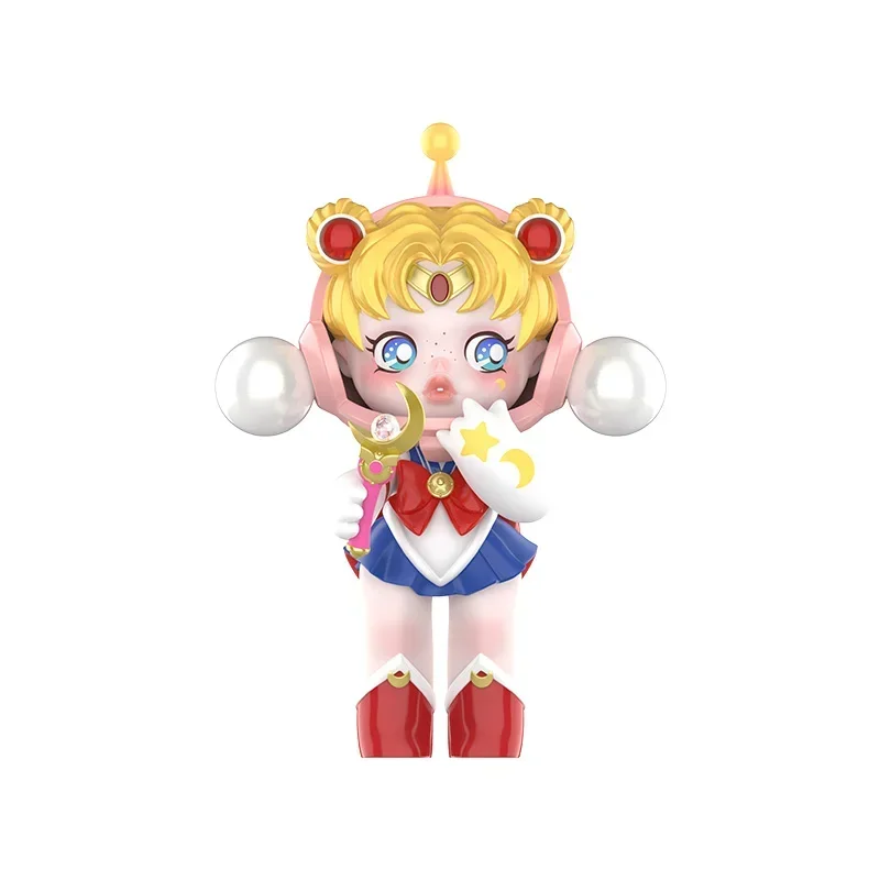 

POPMART SKULLPANDA Серия Sailor Moon: Коллекционные фигурки-сюрпризы в закрытых коробках, милые аниме-фигурки, подарок для девочек
