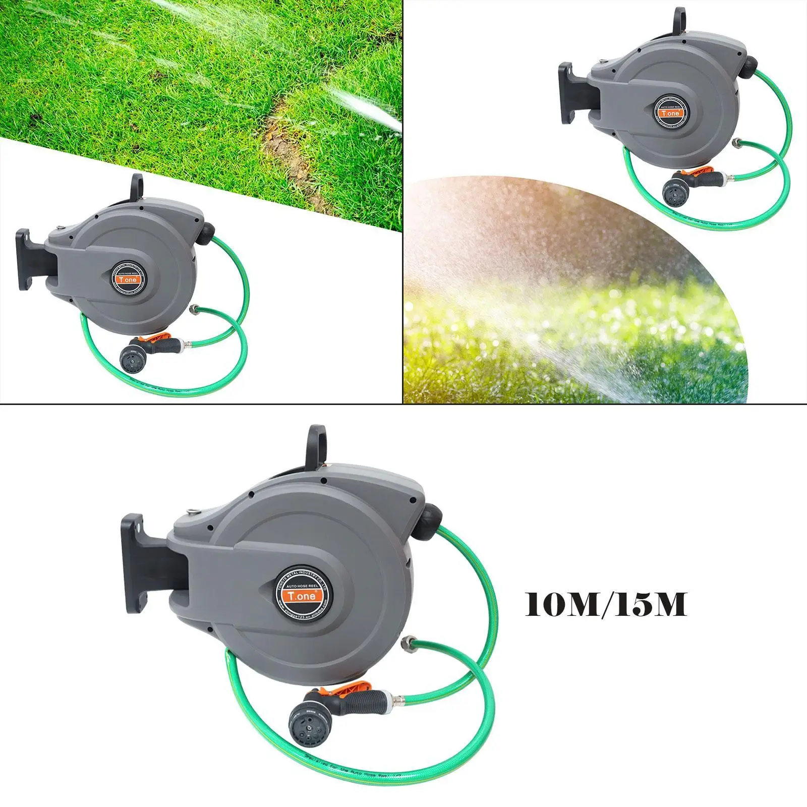 

Автоматическая выдвижная катушка для садового шланга, прочный инструмент для полива простой сборки