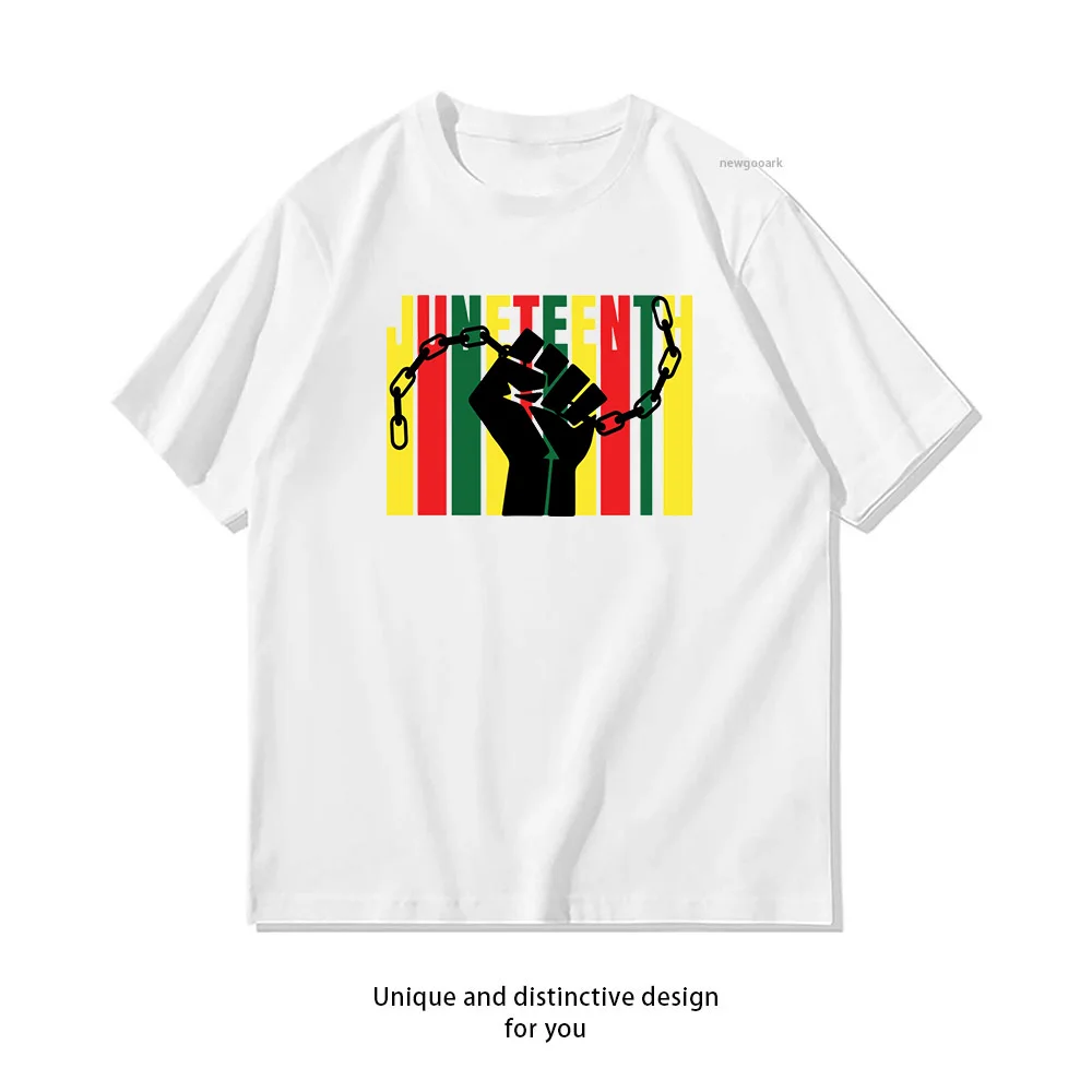 T-shirt Juneteenth Freedom Day Unity pour femme et homme, t-shirt graphique en coton d'été pour adulte, à manches courtes