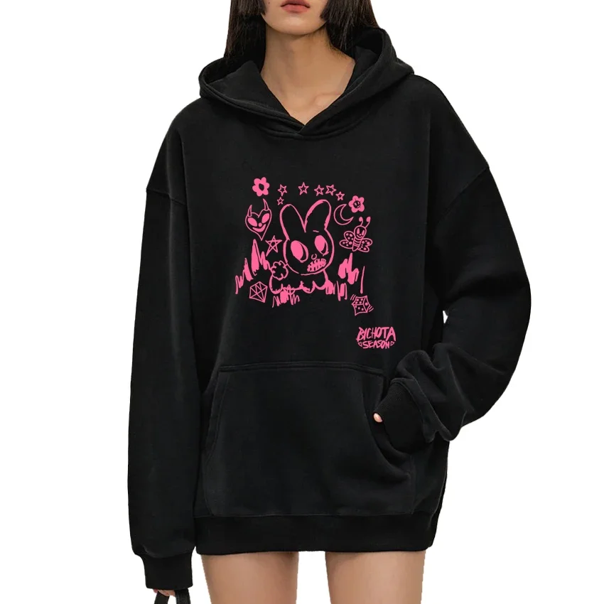 

Hot Karol G Singer pink album Cute Kawaii Hoodie 2024 Men Women Fashion Casual Sweatshirt Unisex Fleece Long sleeve pullovers