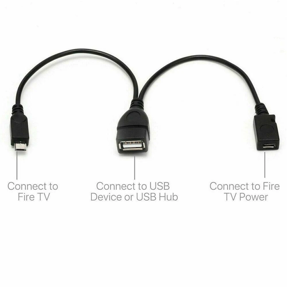 Langlebiger männlich-weiblicher Kabeladapter USB OTG Micro USB Y Splitter USB Adapter Datenkabel OTG Kabel