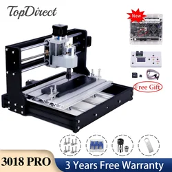 3018 Pro CNC Engraving Machine 20W Laser Engraving Machine with Offline Controller 775 Spindle Milling Machine 3 Years Warranty