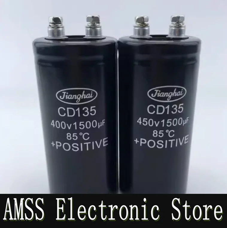 

AMSS CD135 450V1500uF 400V1500uf MFD VDC jianghai inverter welding machine aluminum electrolytic capacitor