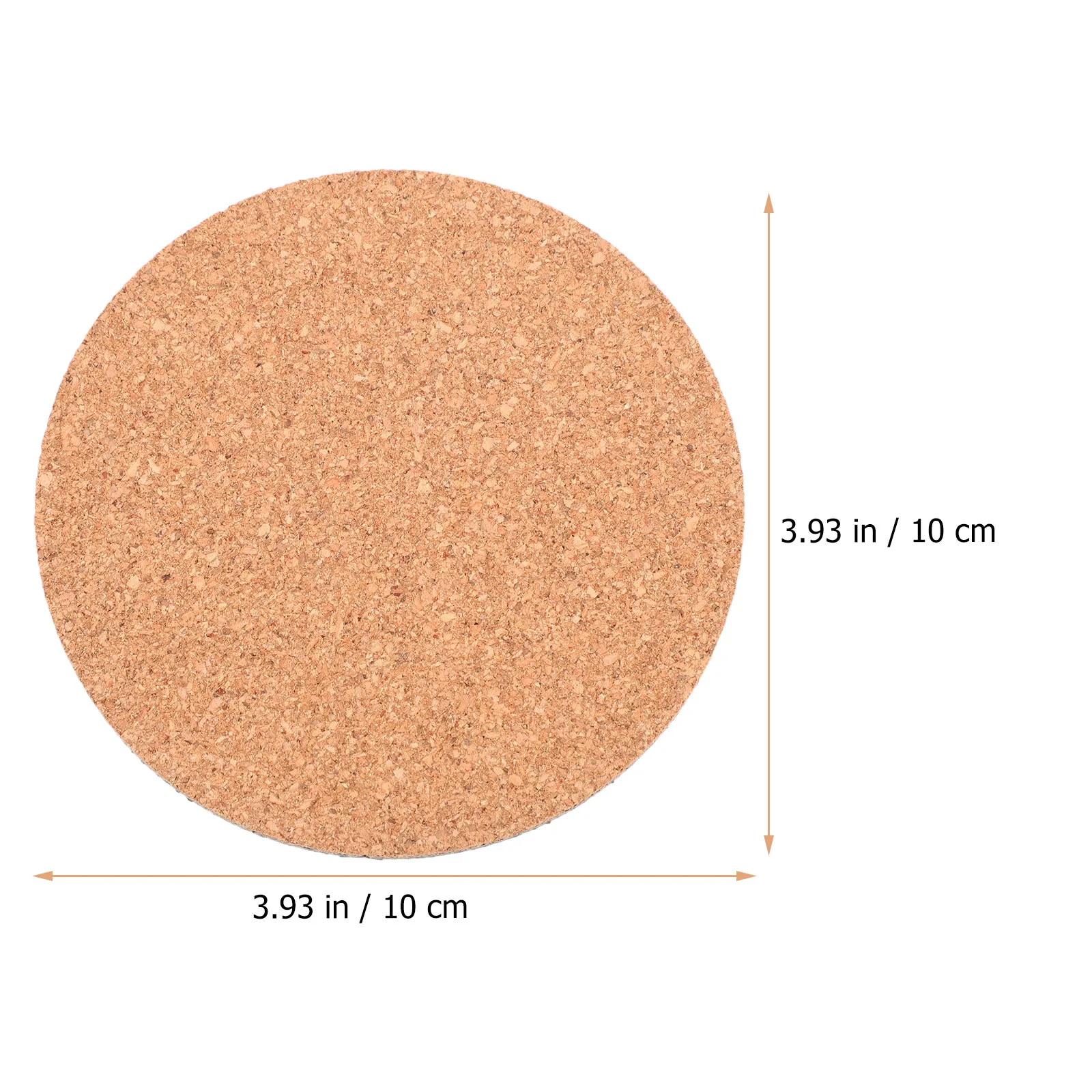 2Pcs Cork Plant Mat Flowerpot Pad Saucer for Indoor Outdoor Gardening Water Drainage Protection Non-Slip Cushion Base Tray