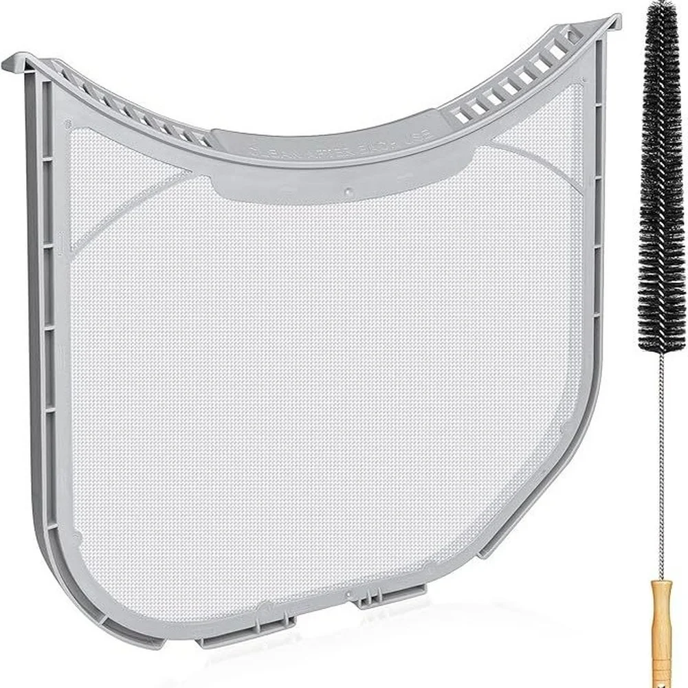 For ADQ566564 Dryer Lint Filter Replacement with Long Brush Compatible for LG Dryers Stainless Steel Wire Handle