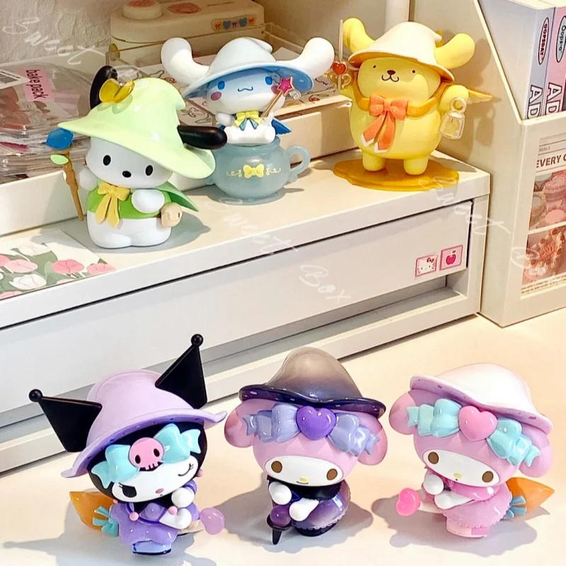 Miniso Genuine Blind Box Sanrio Magic Story Series Kulomi Pacha Dog And Laurel Dog Kawaii Cute Birthday Presents For Girlfriend