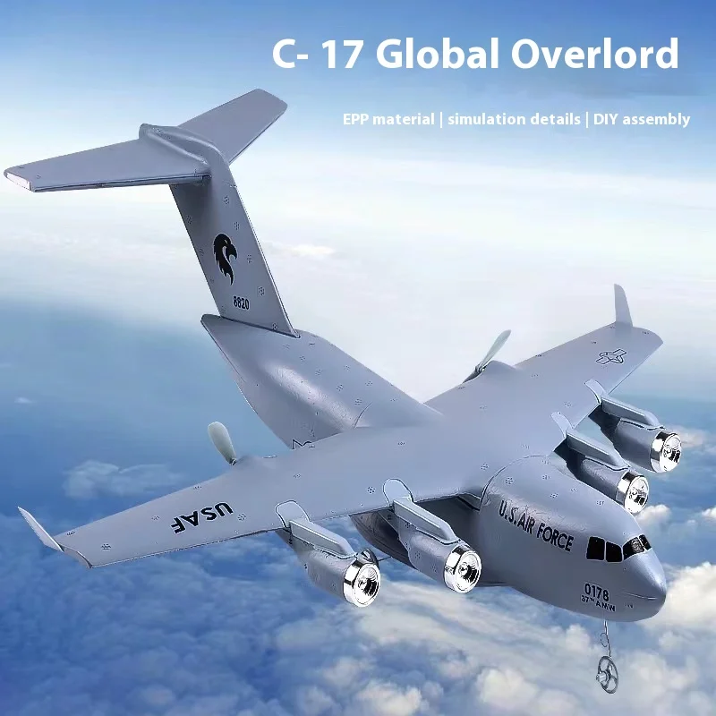 Cross border US C-17 military transport aircraft fixed wing remote control glider 2.4G remote control EPP foam aircraft model