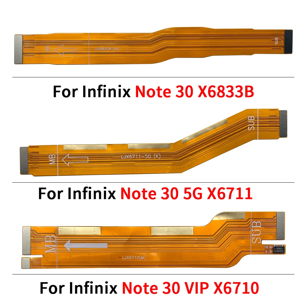 Mainboard Flex For Infinix Hot 11 11s 20 20S 30  Note 10 Pro 11 Pro 12 30 Motherboard Connector USB LCD Flex Cable