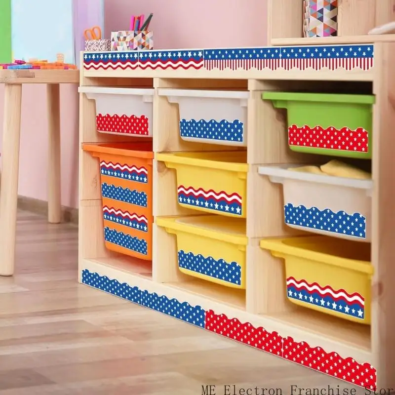 T5EA Независимость День границ наклейка на стенах 4,59 фута65 мм наклейка с белой доской наклейка