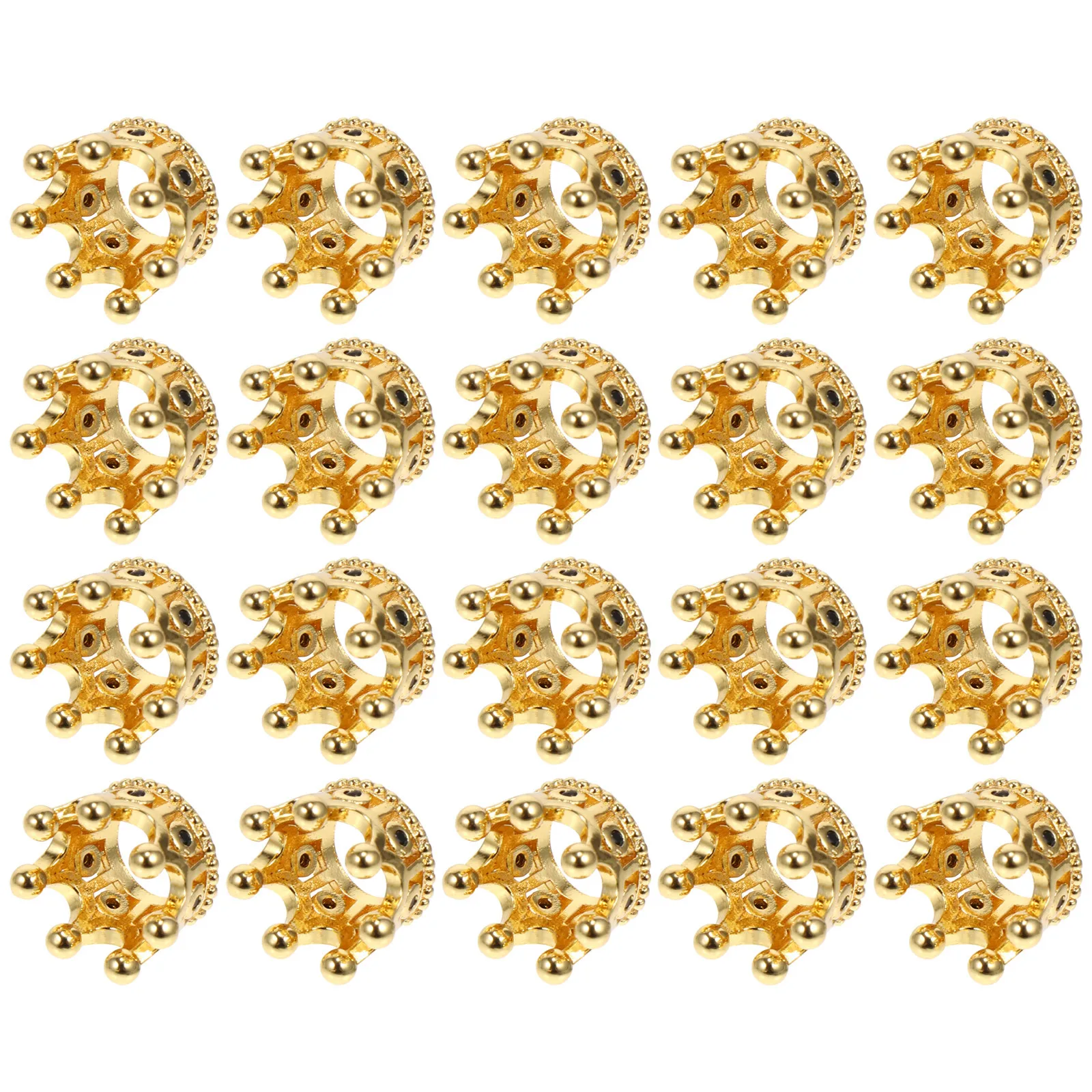 

20Pcs Mini Crown Embellishments Colorful Copper Zircon Charms Perfect for DIY Jewelry Gift for Family Friends Delicate Ornaments