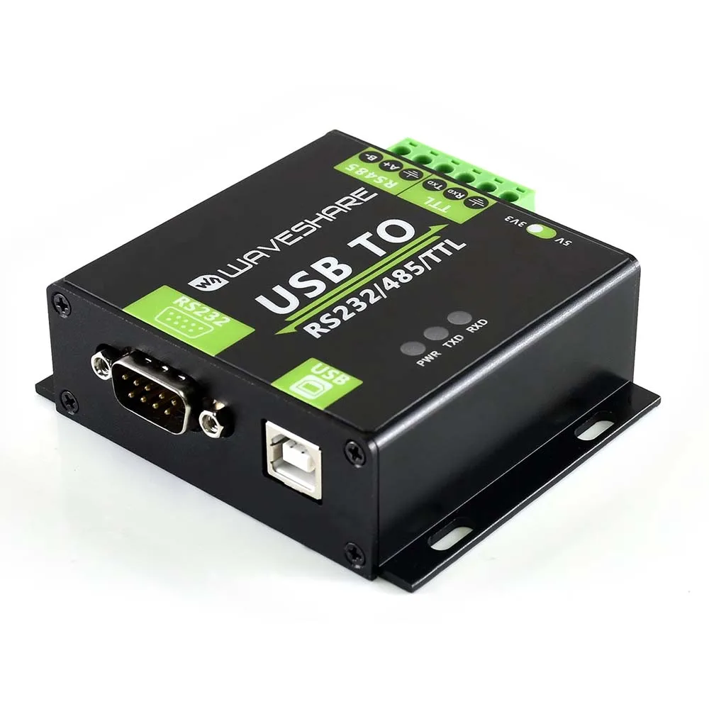 Konwerter USB na RS232/485/TTL Waveshare z wbudowanym FT232RL, przemysłowy konwerter USB na RS232, obsługa Android Windows 11/10/8 — zdjęcie produktu 5