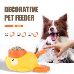 Little Yellow Duck Pet Automatic Feeder Exercise Dog Intelligence Interactive Dog Food Dispenser Cat Dog Leakage of Food Toy