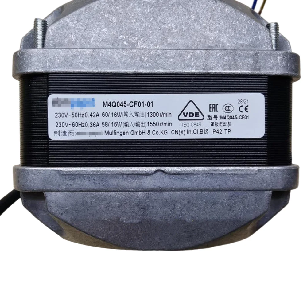 Imagem -03 - Motores Sombreada Pole Motor Square Body para Refrigeração Fan Motor Refrigeração M4q045-cf0101 Ac230v 60w 16w