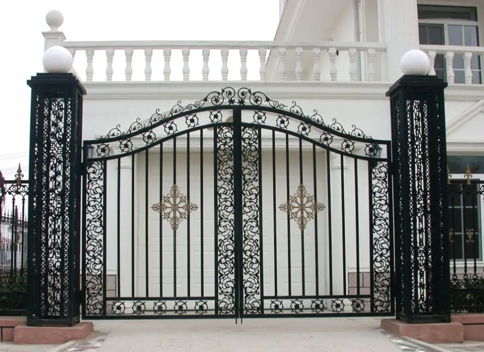 Luxury Wrought Iron Grill Main Gate Designs For Door