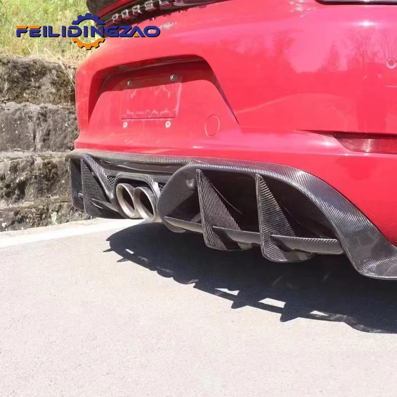 For Porsche 718 Cayman Boxster Upgrade to PD Style Body Kit PP Material Front Bumper Side Fenders Rear Bumper Exhaust Body Kit