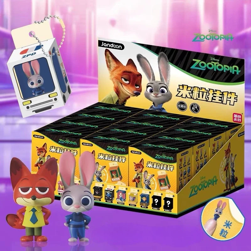 

Anime Figure Zootopia Judith Nick Finnick Supermini Rice Grain Mini Model Doll Pendant Blind Box Toys Collect Ornaments Kid Gift
