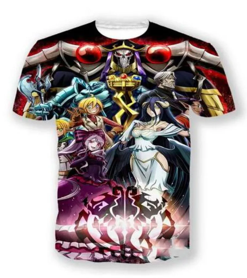 

New Fashion Men/Women Overlord 3D Print Short Sleeve T-Shirt Casual Hip Hop Summer T Shirt Tops