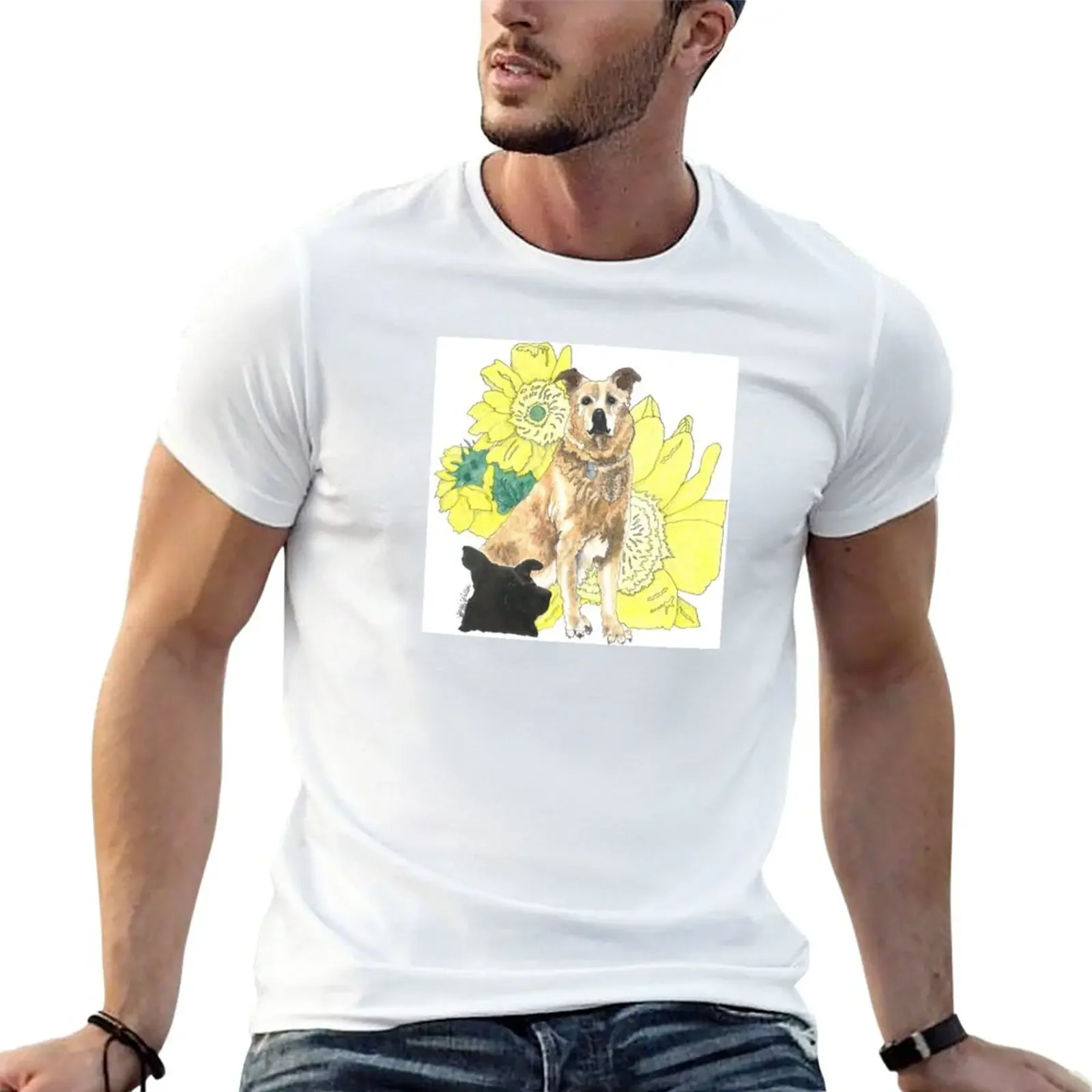 

New Lovable Sven with Daisies T-Shirt tees Tee shirt blank t shirts summer clothes mens graphic t-shirts anime