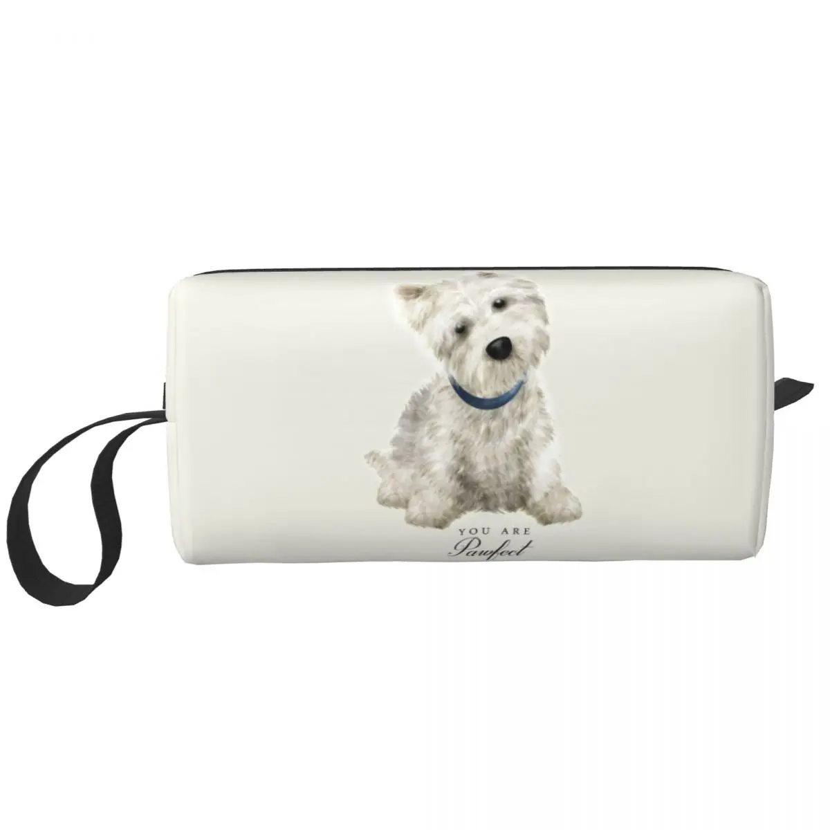 Travel West Highland White Terrier Dog Toiletry Bag Kawaii Westie Makeup Cosmetic Organizer Women Beauty Storage Dopp Kit Box