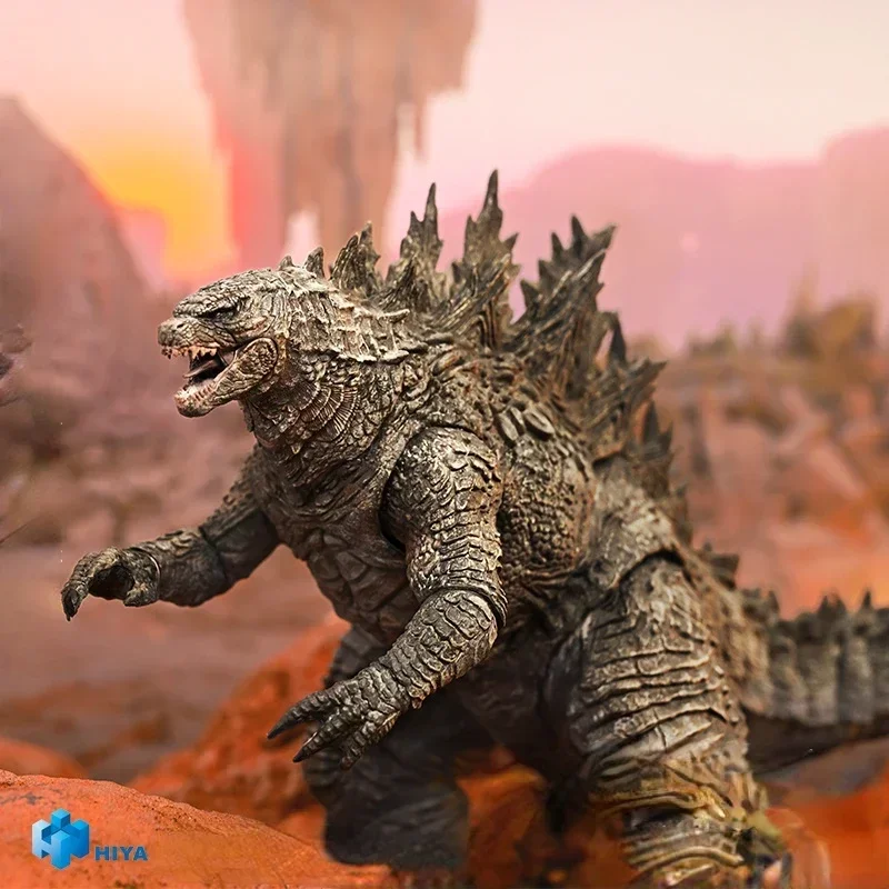 HIYA 18 سم 7 بوصة مجسم حركة سلسلة أساسية رائعة Godzilla × King Kong New Empire Godzilla Rre-evved Ver. في الأوراق المالية #6