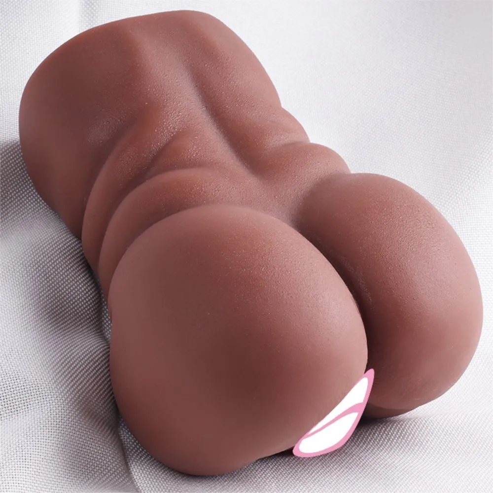 Realistic Vagina Artificial Vaginal Pocket for Men Dual Channels Seductive Tight Anal Male Masturbator Sex Toys Adult Supplies