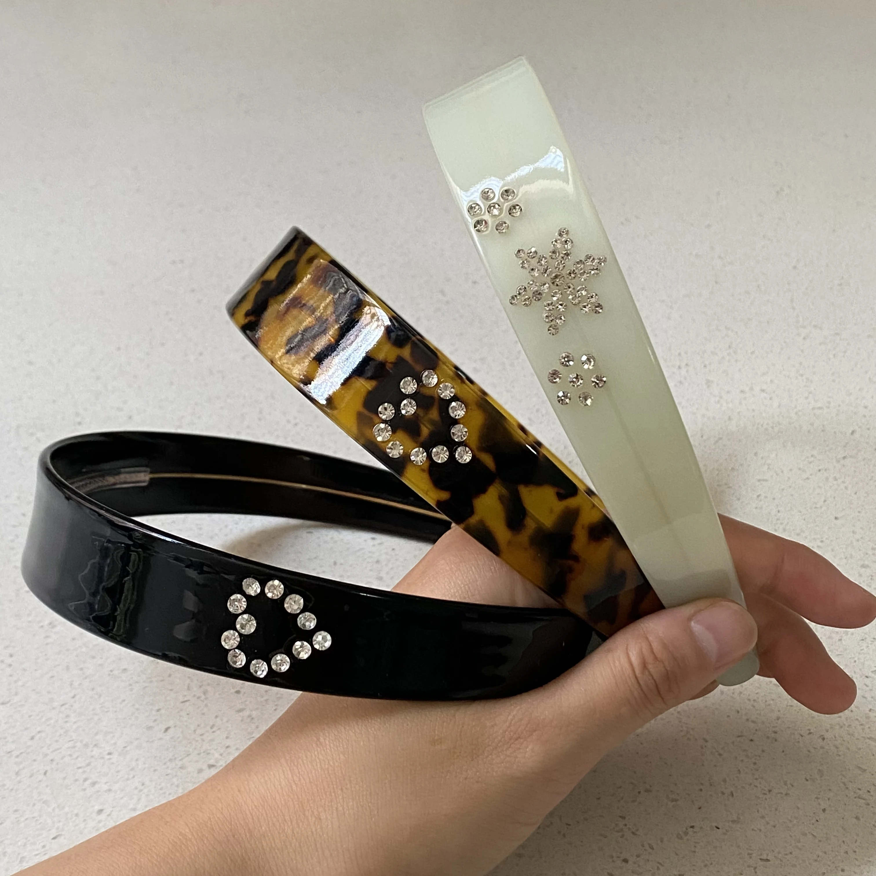 

1PC Rhinestone Decor Hair Headbands Set, Stylish Hair Accessories For Women, Chic Hairbands For Daily And Party Wear